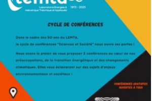 50 years of the LEMTA | Cycle of conferences