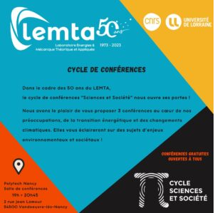 You are currently viewing 50 ans du LEMTA | Cycle de conférences