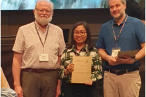 Resa Martha wins an award at the International Research Group Wood Protection conference