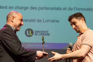 Mickaël Delcey, winner of the “Docteur-Entrepreneur” thesis prize awarded by the Greater Nancy Metropolis!