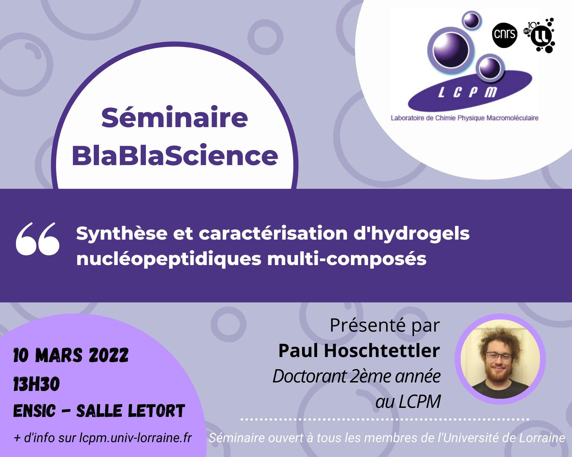 You are currently viewing [Scientific seminar] Synthesis and characterization of multi-component nucleopeptide hydrogels