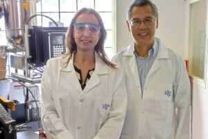 ILHAM KADRI, CEO OF THE CHEMICAL COMPANY SOLVAY, VISITS THE LRGP AND THE LCPM