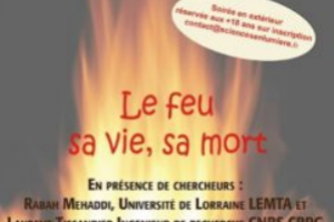 [General Public Evening] Fire: its life, its death