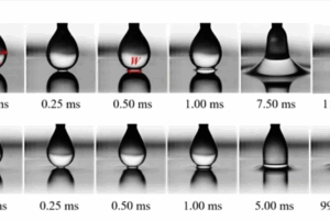 The first microseconds of droplet coalescence on a liquid surface (LRGP)